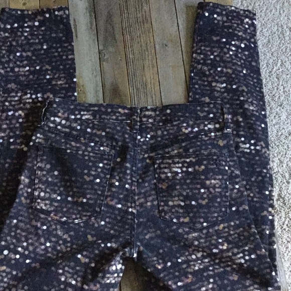 Tory Burch Black Flash Allover Jeans - Picture 4 of 12